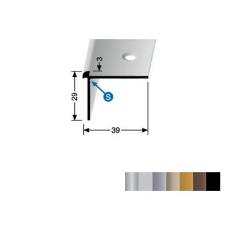 Aliuminis profilis PVCVinilo laiptų dangai 2,5mm 871
